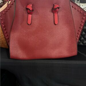 Elegant Red studded Women's Handbag